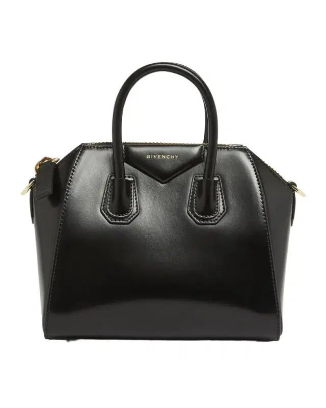Antigona Mini Top-Handle Bag in Box Leather