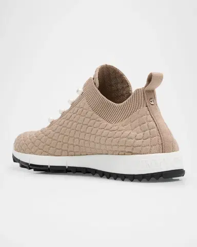 Jimmy Choo Veles Embellished Knit Trainers | Thumbnail 4
