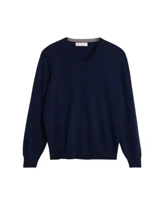 Men's Cashmere Classic Fit V-Neck Sweater
