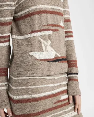 Bottega Veneta Graphic Intarsia Knit Sweater | Thumbnail 5 Bottega Veneta Graphic Intarsia Knit Sweater | Thumbnail 5