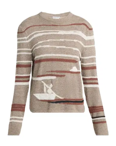 Bottega Veneta Graphic Intarsia Knit Sweater | Thumbnail 1 Bottega Veneta Graphic Intarsia Knit Sweater | Thumbnail 1