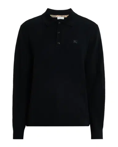 Burberry Men's Embroidered EKD Knit Polo Shirt | Thumbnail 1