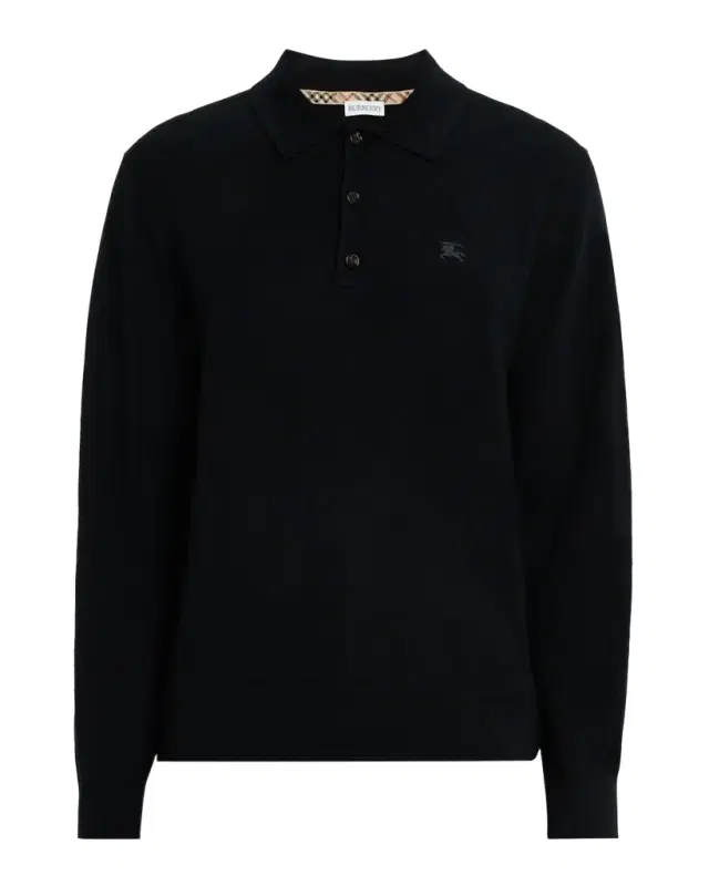Burberry Men 's Embroidered EKD Knit Polo Shirt