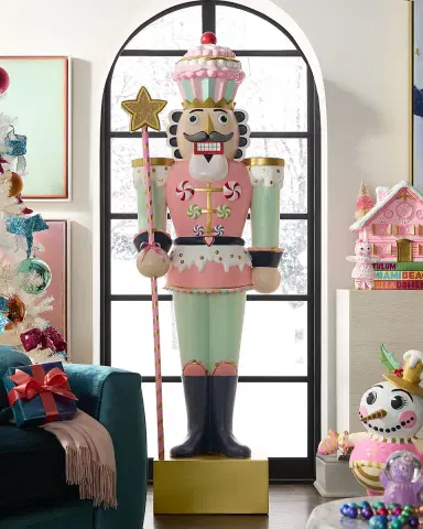 Glitterville 78" Giant Colonel Cupcake Life-Size Christmas Display | Thumbnail 2 Glitterville 78" Giant Colonel Cupcake Life-Size Christmas Display | Thumbnail 2