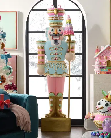 Glitterville Major Macaron 78" Life-Size Christmas Display | Thumbnail 1