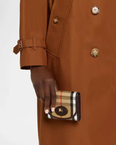 Burberry Highlands Check Compact Trifold Wallet | Thumbnail 2 Burberry Highlands Check Compact Trifold Wallet | Thumbnail 2