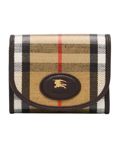 Burberry Highlands Check Compact Trifold Wallet | Thumbnail 1 Burberry Highlands Check Compact Trifold Wallet | Thumbnail 1