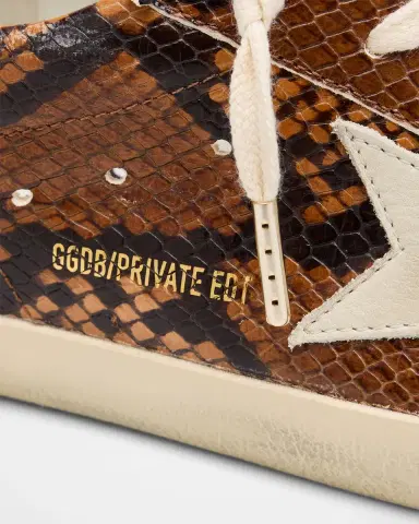 Golden Goose Super-Star Pyhton-Print Mixed Leather Low-Top Sneakers | Thumbnail 5 Golden Goose Super-Star Pyhton-Print Mixed Leather Low-Top Sneakers | Thumbnail 5