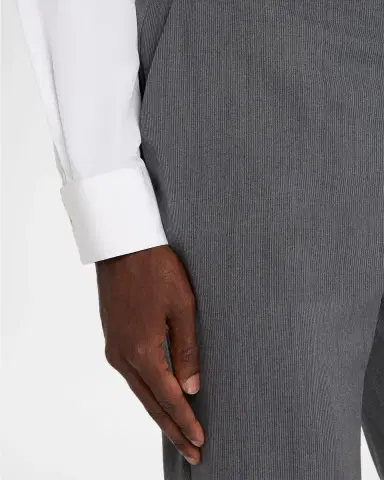 Emporio Armani Men's Wool Tonal Stripe Trousers | Thumbnail 4 Emporio Armani Men's Wool Tonal Stripe Trousers | Thumbnail 4