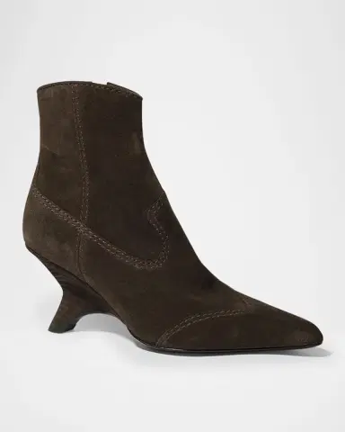 Simkhai Shadow Suede Western Booties | Thumbnail 2