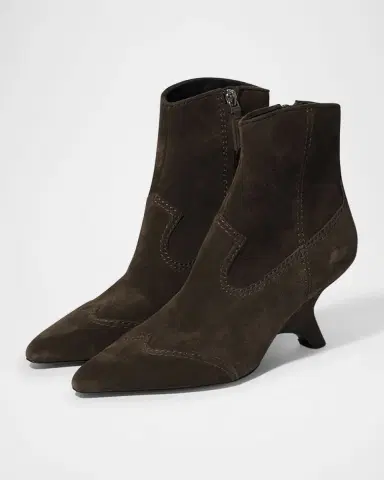 Simkhai Shadow Suede Western Booties | Thumbnail 3
