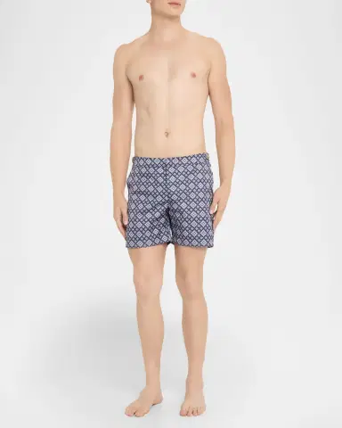 Orlebar Brown Men's Bulldog Pasisley Mid-Length Swim Shorts | Thumbnail 2
