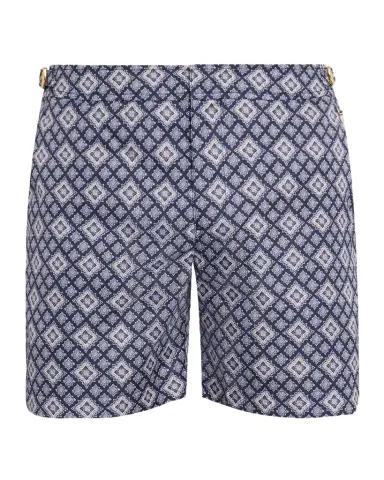 Orlebar Brown Men's Bulldog Pasisley Mid-Length Swim Shorts | Thumbnail 1