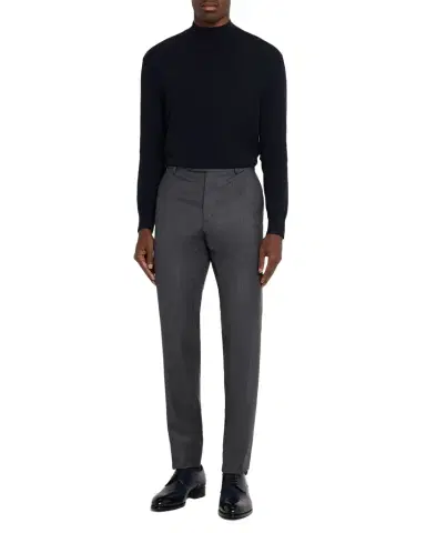 Brioni Men's Wool Textured Straight-Fit Formal Pants | Thumbnail 1