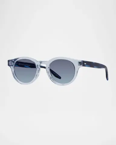 BARTON PERREIRA Men's Oxford Acetate Round Sunglasses | Thumbnail 3 BARTON PERREIRA Men's Oxford Acetate Round Sunglasses | Thumbnail 3