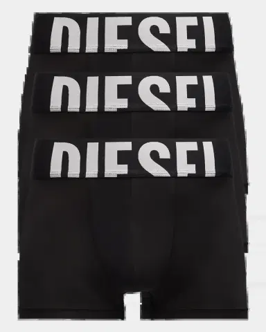 Diesel Men's Damien D-Pop Solid 3-Pack Boxer Briefs | Thumbnail 2