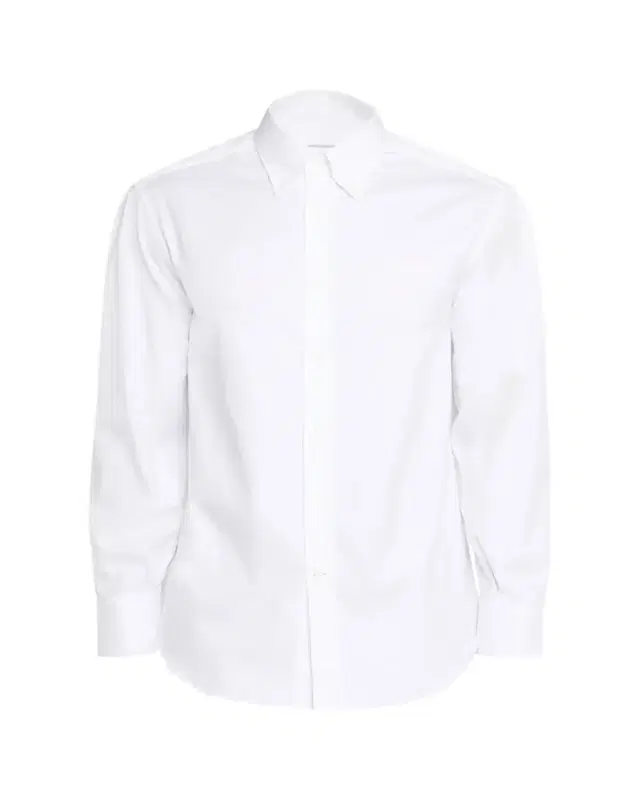 Brunello Cucinelli Men's Piece Dyed Cotton Twill Shirt