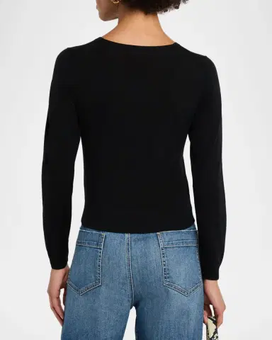 Nili Lotan Oriana Wool Crewneck Sweater | Thumbnail 3