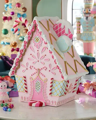 Glitterville Gingerbread House Christmas Decoration | Thumbnail 1 Glitterville Gingerbread House Christmas Decoration | Thumbnail 1