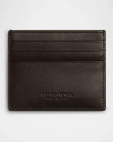 Bottega Veneta Men's Intrecciato 15 Degrade Leather Card Holder | Thumbnail 2