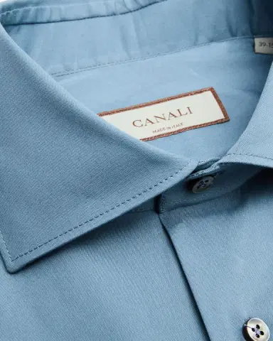 Canali Men's Technical Cotton-Blend Dress Shirt | Thumbnail 2 Canali Men's Technical Cotton-Blend Dress Shirt | Thumbnail 2