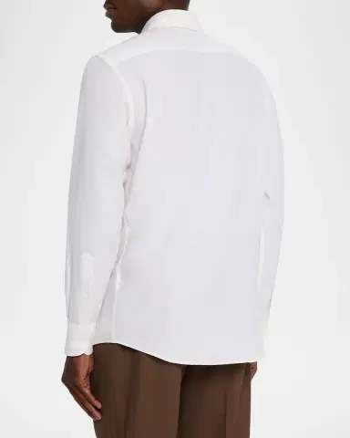 Zegna Men's Cashco Classic-Fit Sport Shirt | Thumbnail 2