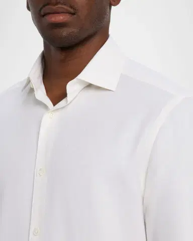 Zegna Men's Cashco Classic-Fit Sport Shirt | Thumbnail 4