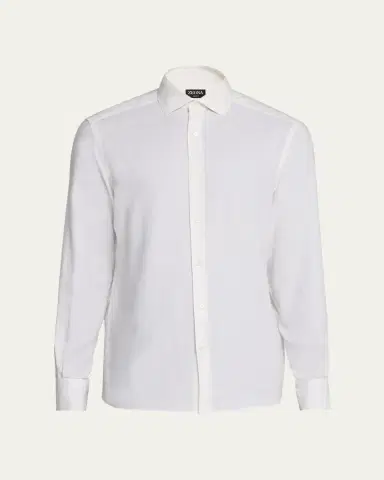 Zegna Men's Cashco Classic-Fit Sport Shirt | Thumbnail 5