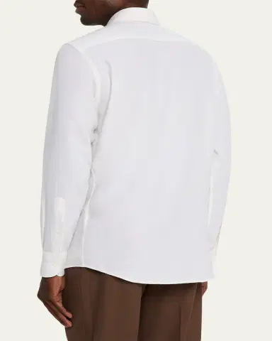 Zegna Men's Cashco Classic-Fit Sport Shirt | Thumbnail 7