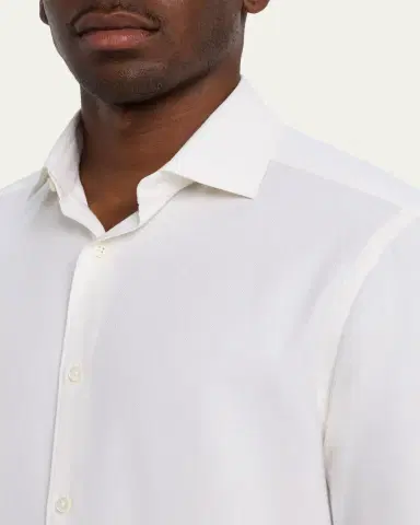 Zegna Men's Cashco Classic-Fit Sport Shirt | Thumbnail 9