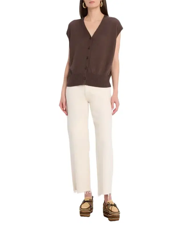 Organic Linen-Cotton Knit Vest