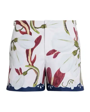 Orlebar Brown Men's Setter Orchis Print Swim Shorts, 4.5 Inseam | Thumbnail 1