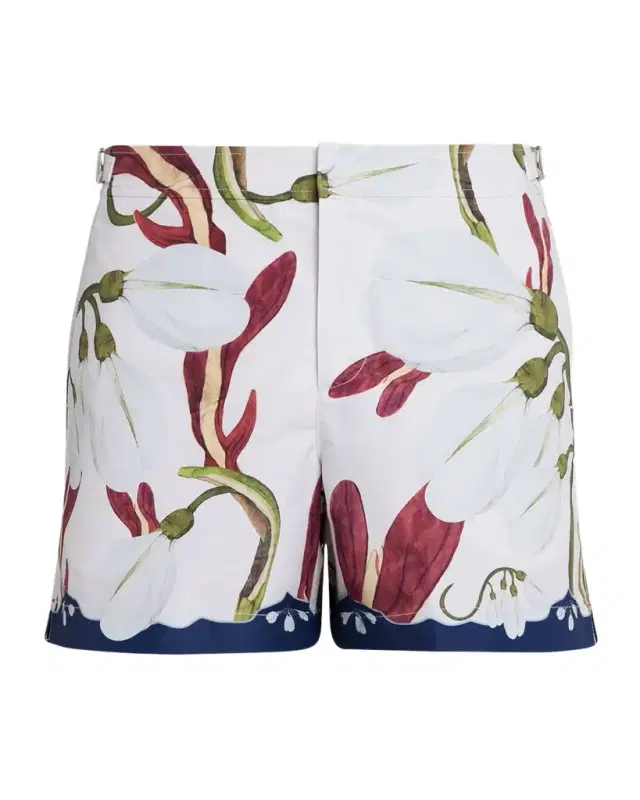 Men 's Setter Orchis Print Swim Shorts, 4.5 Inseam