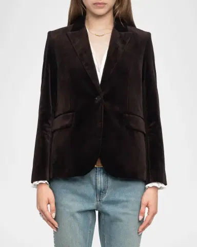 Zadig & Voltaire Vavy Velvet Blazer | Thumbnail 4 Zadig & Voltaire Vavy Velvet Blazer | Thumbnail 4