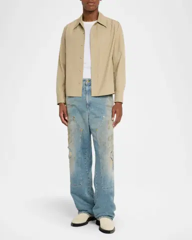 Golden Goose Men's Distressed Sand-Washed Painter Jeans | Thumbnail 2