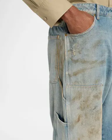 Golden Goose Men's Distressed Sand-Washed Painter Jeans | Thumbnail 4