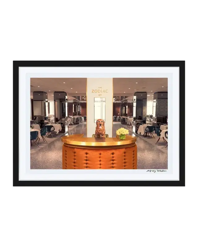 Gray Malin "Welcome to the Zodiac Room, Neiman Marcus, Downtown Dallas" Framed Fine Art Photography Print