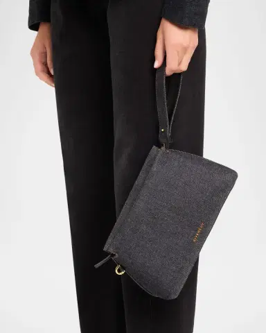 Givenchy Day Cotton Denim Pouch Bag | Thumbnail 2