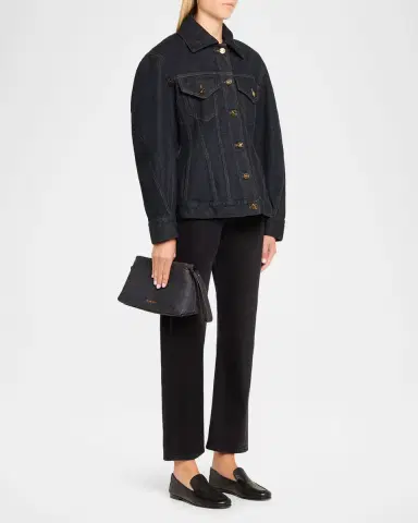 Givenchy Day Cotton Denim Pouch Bag | Thumbnail 5