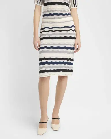 Bottega Veneta Zigzag Striped Knitwear Skirt | Thumbnail 4 Bottega Veneta Zigzag Striped Knitwear Skirt | Thumbnail 4