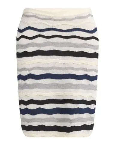 Bottega Veneta Zigzag Striped Knitwear Skirt | Thumbnail 1 Bottega Veneta Zigzag Striped Knitwear Skirt | Thumbnail 1
