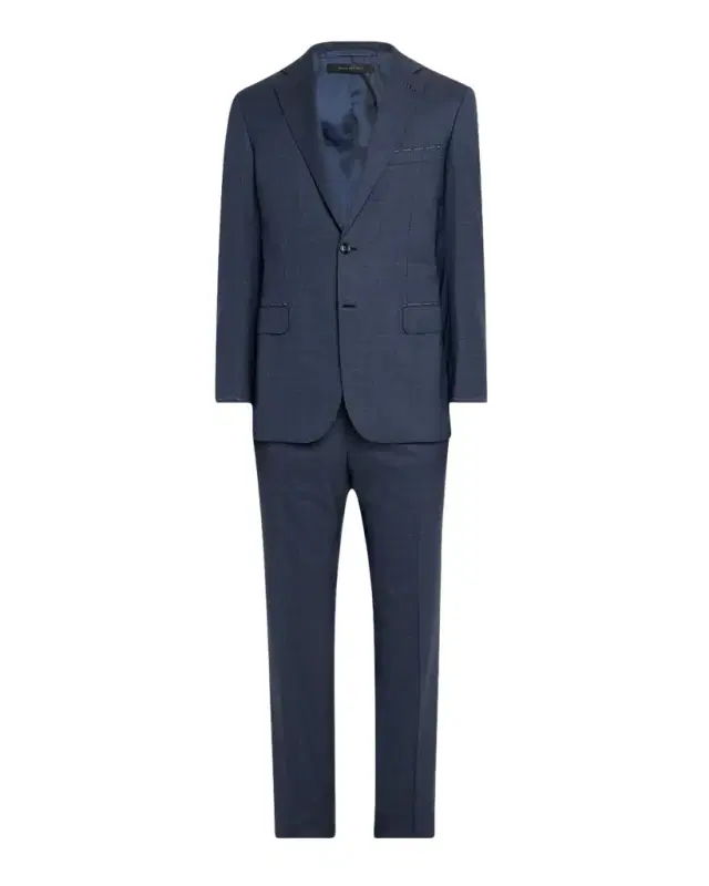 Men 's Wool Plaid Two-Piece Suit