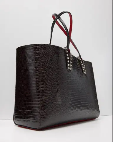Christian Louboutin Cabata Small Tote Bag in Lizard-Embossed Leather | Thumbnail 5