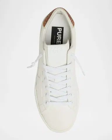 Golden Goose Purestar Embellished Leather Low-Top Sneakers | Thumbnail 6 Golden Goose Purestar Embellished Leather Low-Top Sneakers | Thumbnail 6