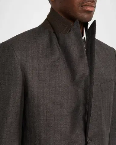 Brioni Mens Trevi Wool Peak Lapel Two-Piece Suit | Thumbnail 8 Brioni Mens Trevi Wool Peak Lapel Two-Piece Suit | Thumbnail 8