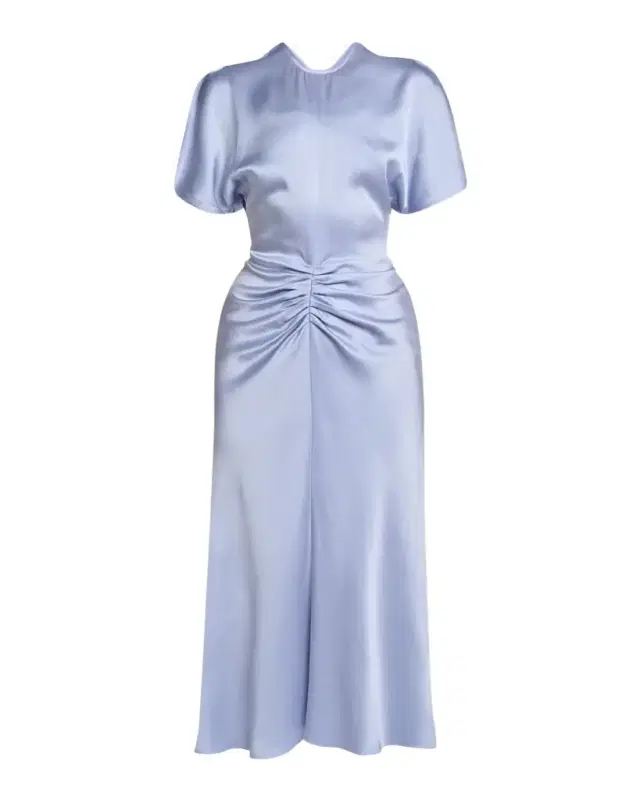 Gathered Waist Midi Dress