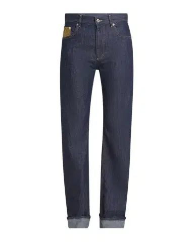 Bottega Veneta Intrecciato Suede Pocket Straight-Leg Denim Trousers | Thumbnail 1 Bottega Veneta Intrecciato Suede Pocket Straight-Leg Denim Trousers | Thumbnail 1