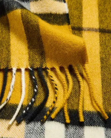 Burberry Men's Cashmere Giant Brights Check Scarf | Thumbnail 4 Burberry Men's Cashmere Giant Brights Check Scarf | Thumbnail 4