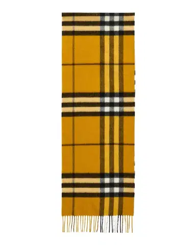 Burberry Men's Cashmere Giant Brights Check Scarf | Thumbnail 1 Burberry Men's Cashmere Giant Brights Check Scarf | Thumbnail 1