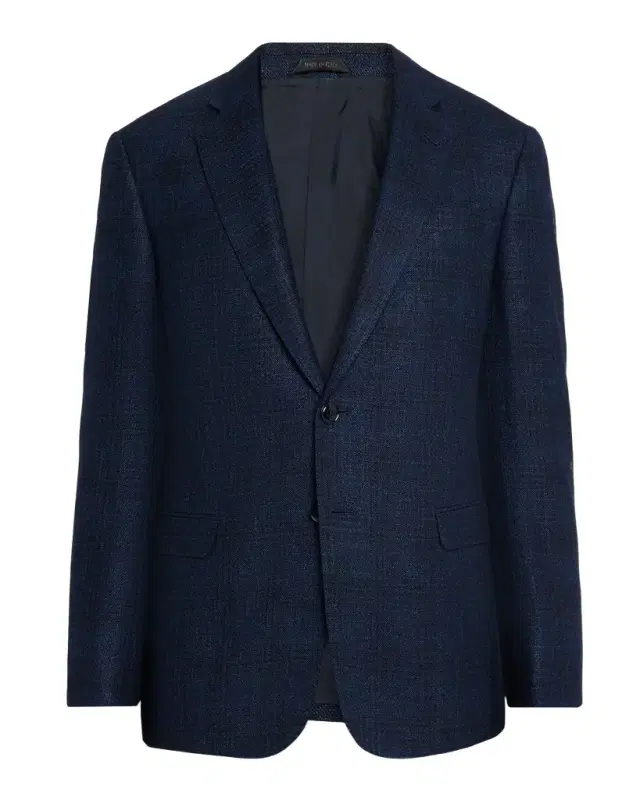 Giorgio Armani Men 's Textured Windowpane Sport Coat